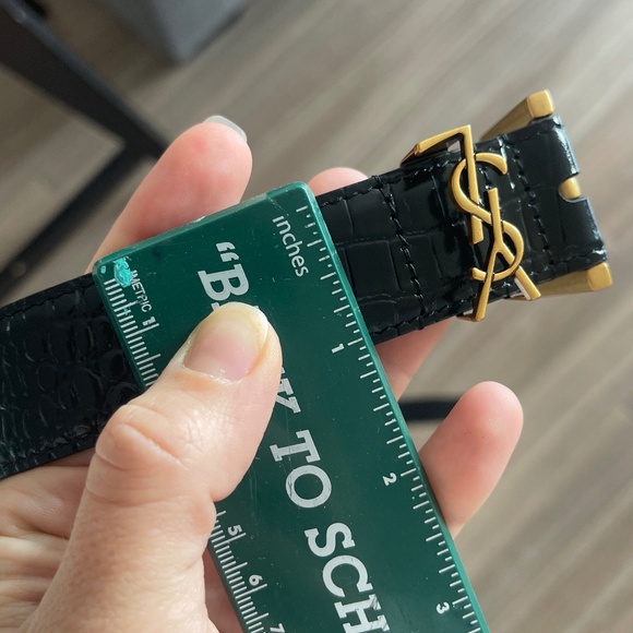 Saint Laurent Cassandre thin belt - Picture 8 of 8